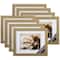 8 Pack: Champagne Wall Frame with Double Mat, Gallery by Studio Décor®